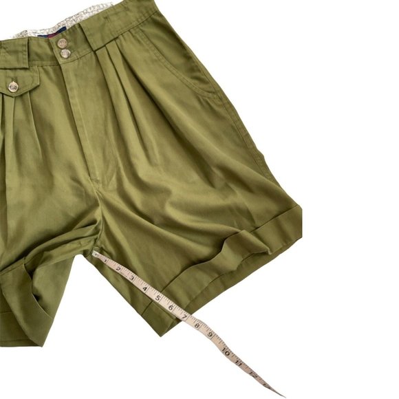 PRINCETON CLUB Bermuda Short Womens 11/12 Regular Size Army Green - Picture 5 of 8